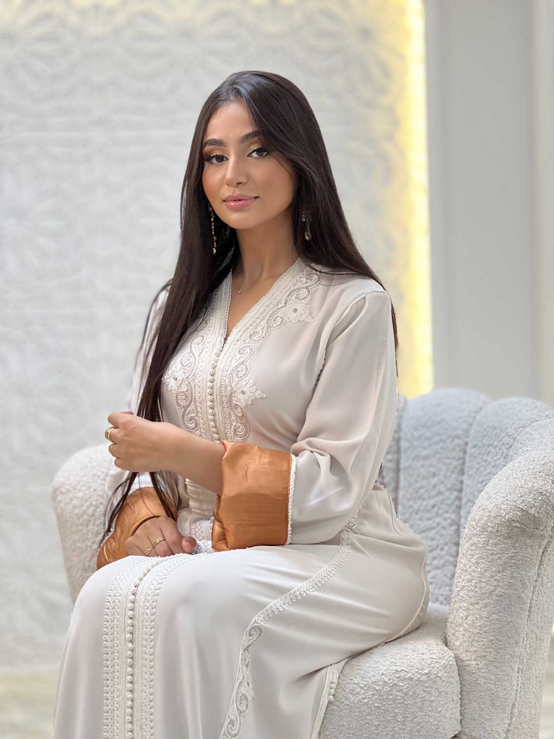 Ivory Elegance Kaftan