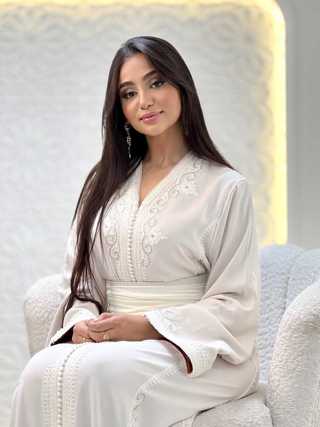 Ivory Elegance Kaftan