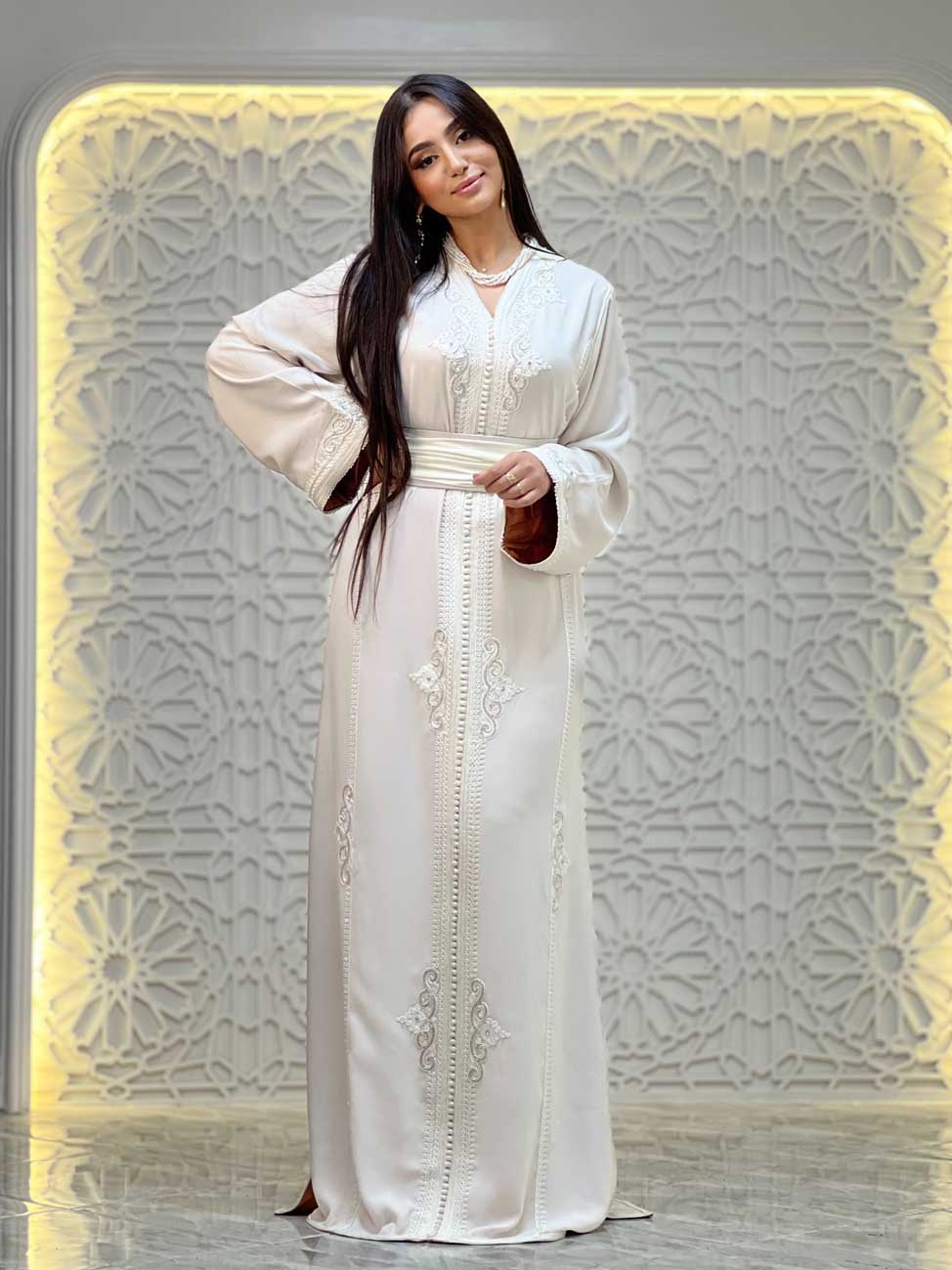 Ivory Elegance Kaftan