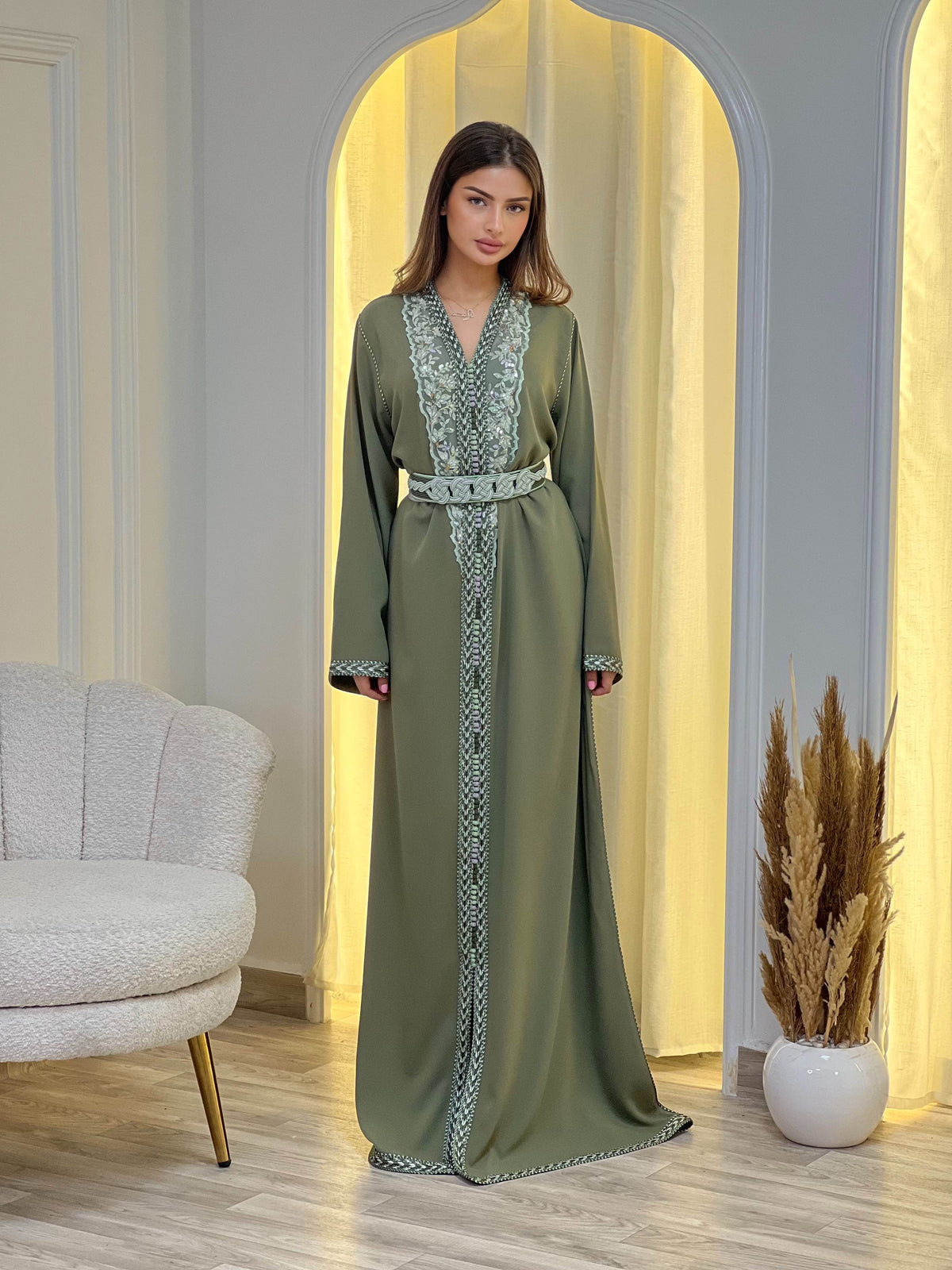 Caftan Olive Bloom