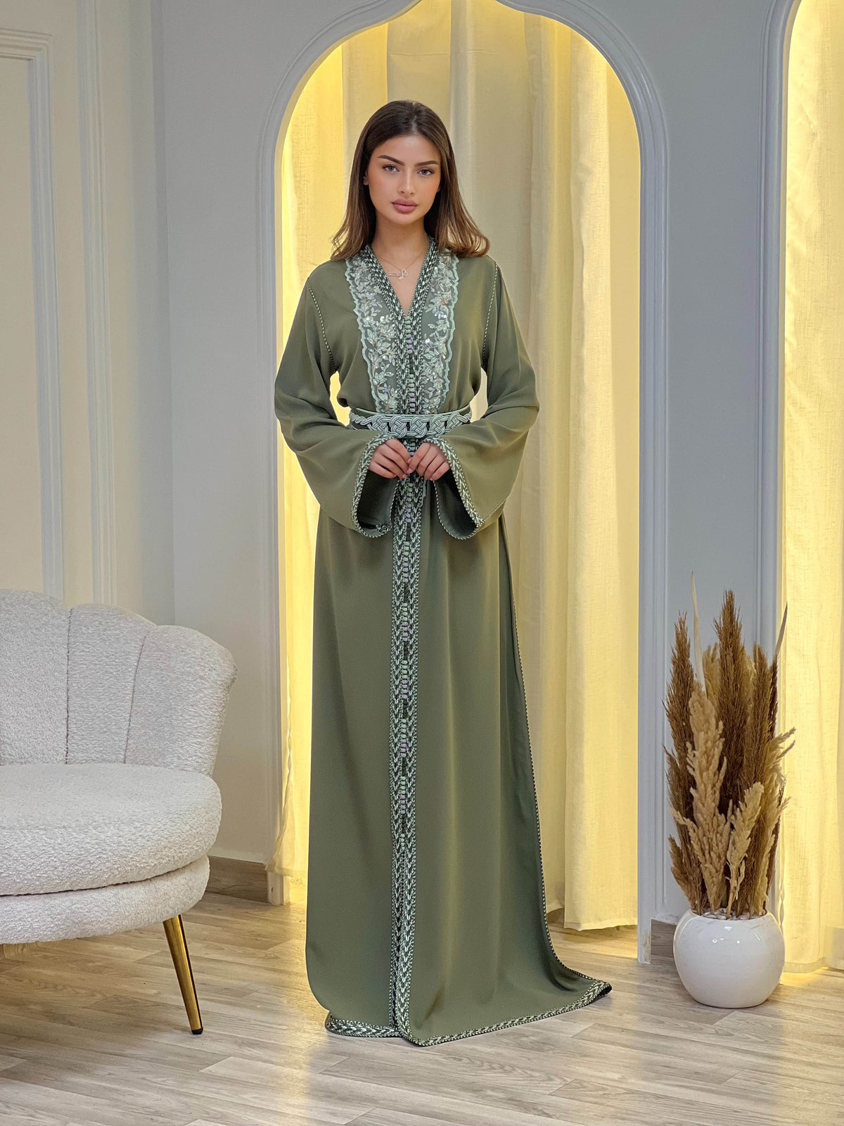 Caftan Olive Bloom