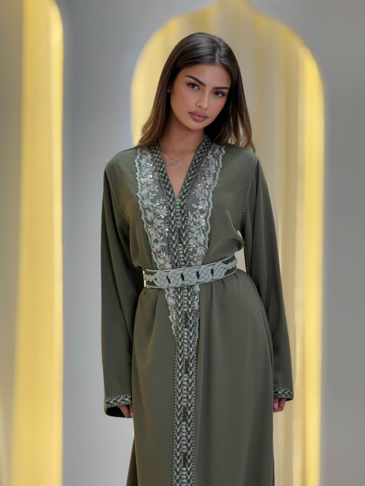 Caftan Olive Bloom