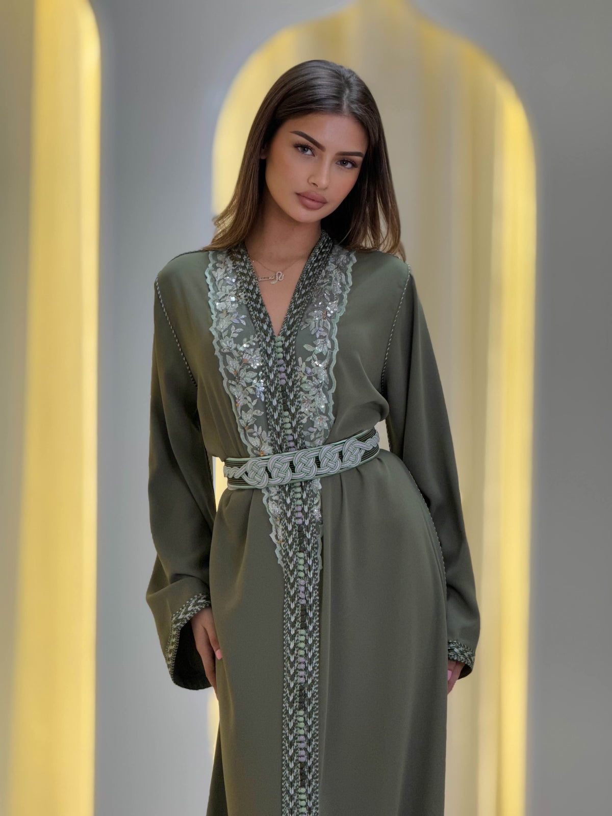 Caftan Olive Bloom